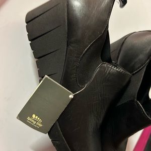 Leather black brand new